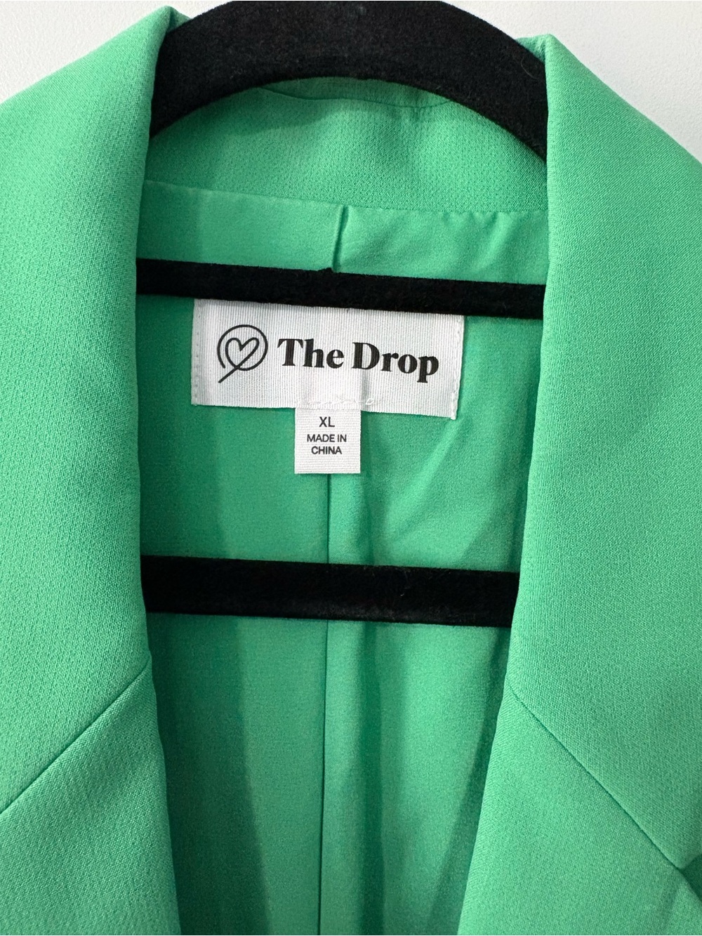 The Drop- Green Single-Button Blazer - Picture 2 of 4